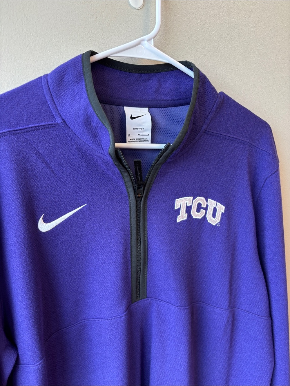 Nike Purple TCU Half-Zip Pullover - Picture 3 of 5